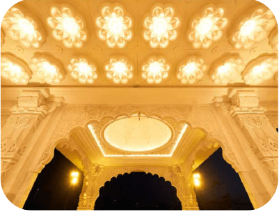 Temple Interior View